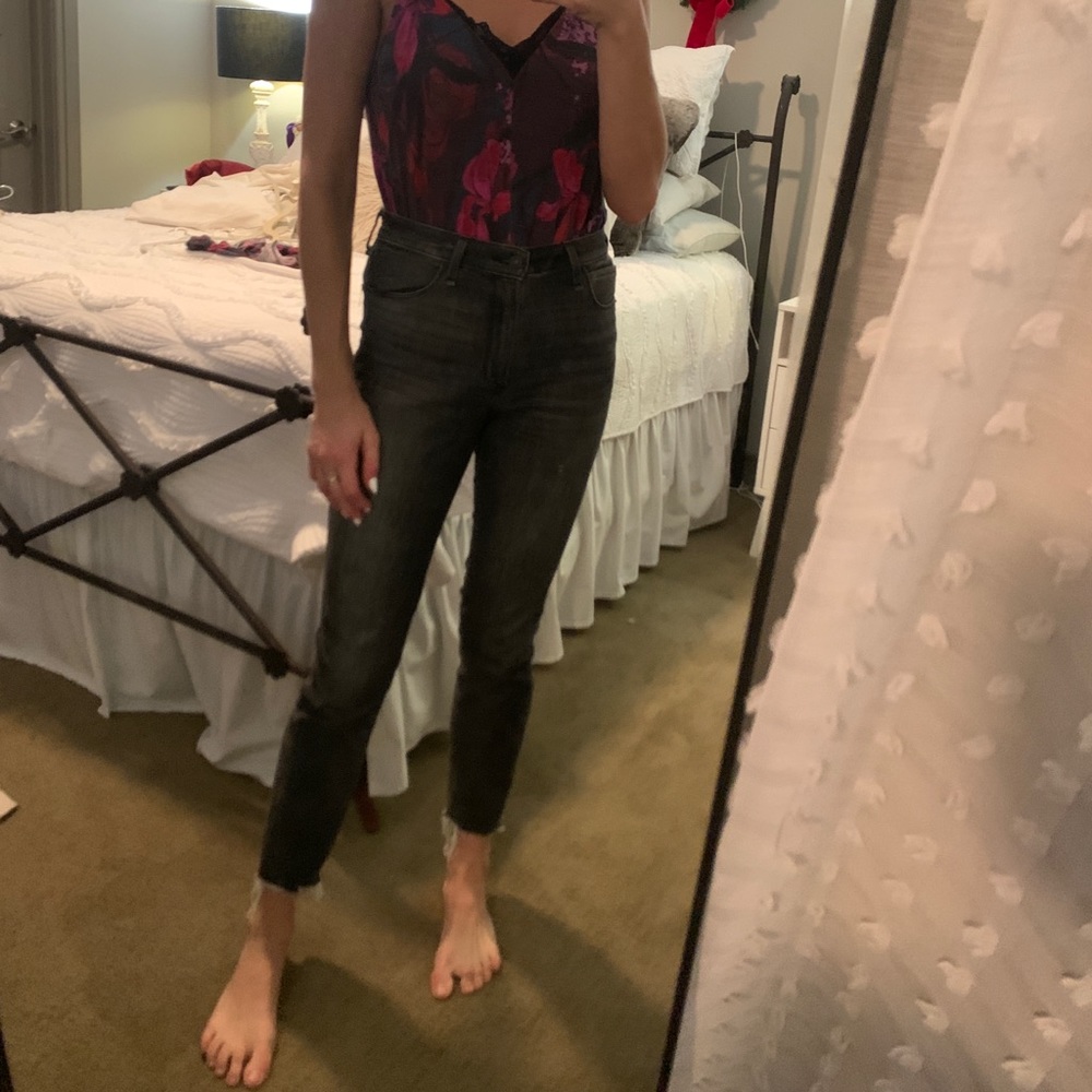 A&F high rise super skinny ankle jeans